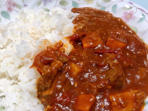 たっぷりトマトの無水カレー